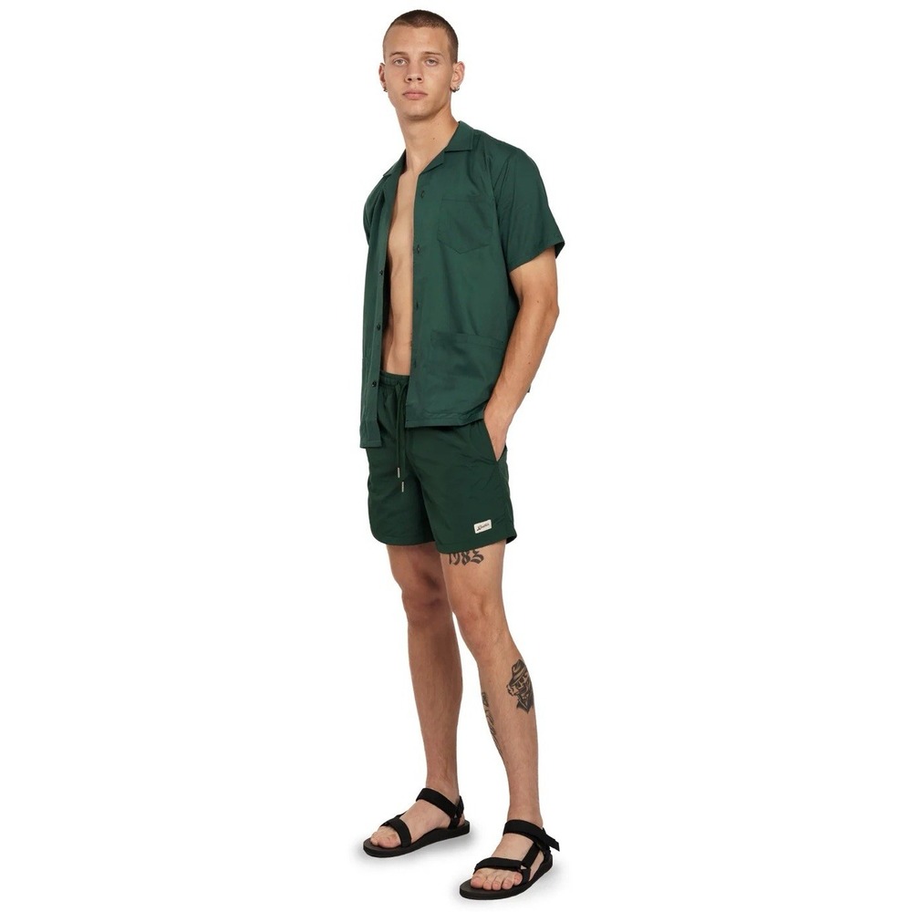 Bather Swim Trunks Mens XL Board Shorts Solid Pine Green‎ Bathing Suit NWT $90 - Picture 3 of 11